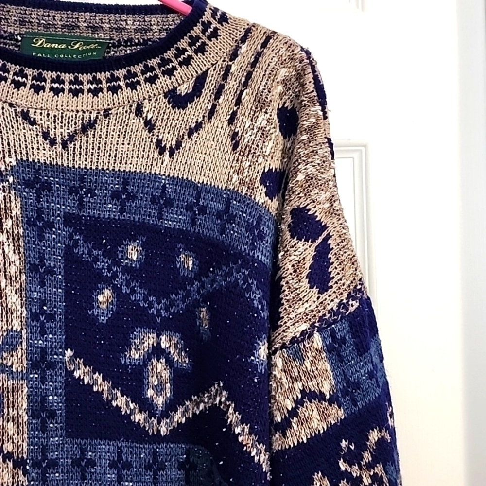 Vintage Dana Scott sweater Sz L - Picture 3 of 9